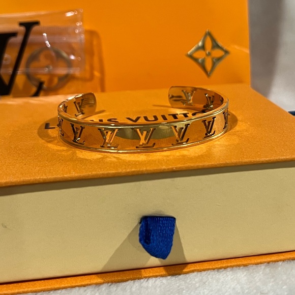 Louis Vuitton Luxury Repurposed Cuff Bracelet